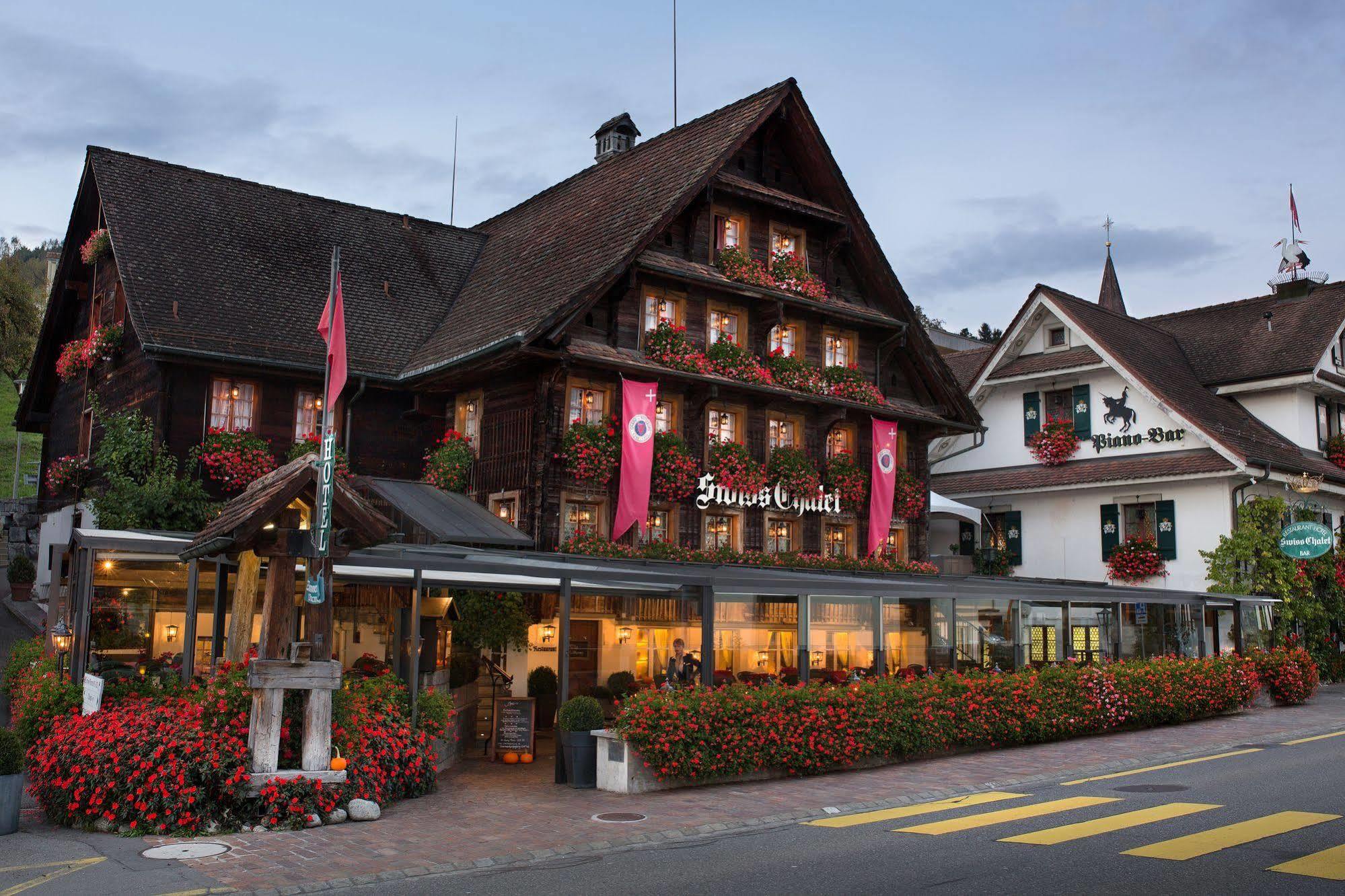 Swiss-Chalet Merlischachen - Historik Chalet-Hotel Lodge Küssnacht Exterior foto